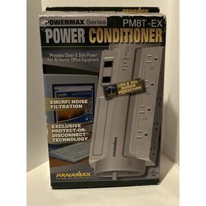 Panamax Power Conditioner‎ PM8T-EX EMI/RFI Noise Filtration. LAN/DSL Protection